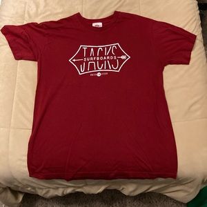 Jacks surfboard red t-shirt size xl